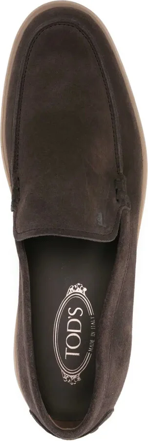 Logo-Embossed Suede Loafers - Image 4