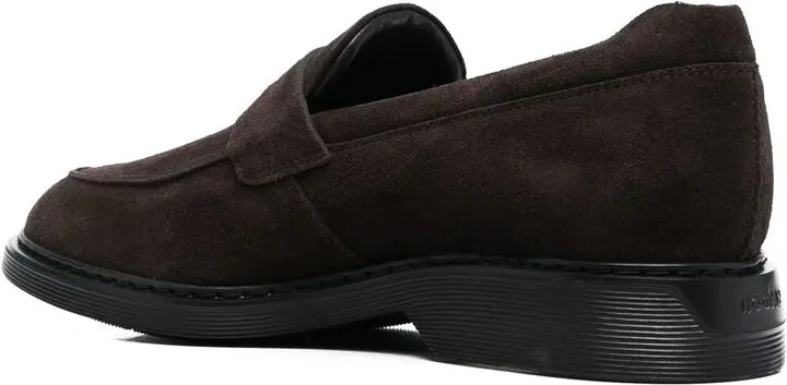 Logo-Embossed Suede Loafers - Image 3