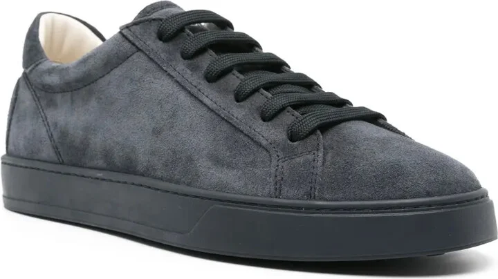 Logo-Embossed Suede Sneakers - Image 2