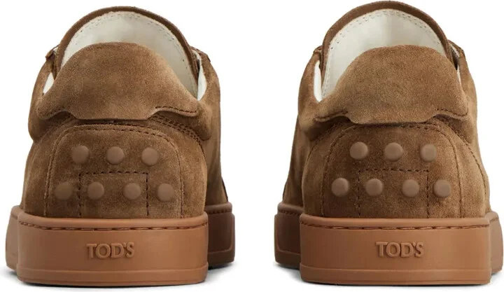 Logo-Embossed Suede Sneakers - Image 3
