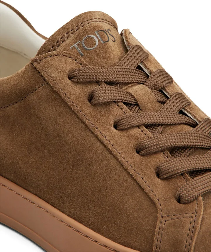 Logo-Embossed Suede Sneakers - Image 5