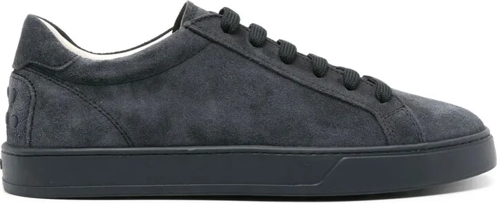 Logo-Embossed Suede Sneakers