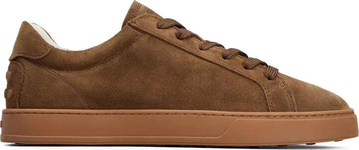 Logo-Embossed Suede Sneakers