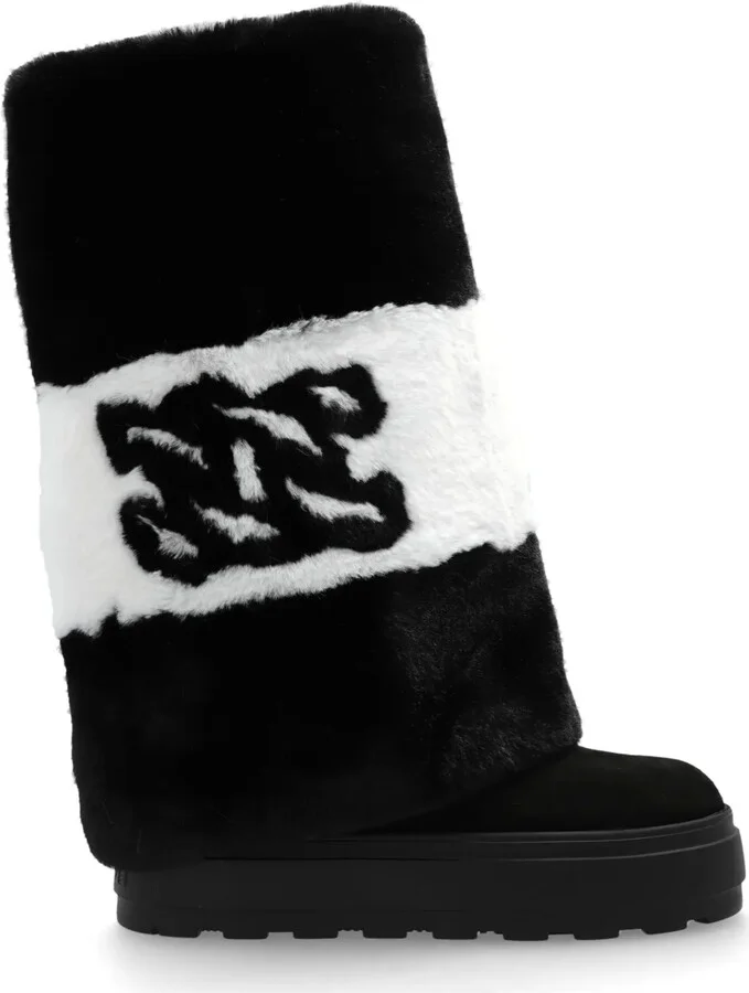 Logo-Embroidered Boots