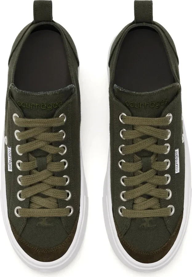 Logo-Embroidered Canvas Sneakers - Image 4