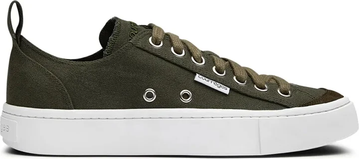 Logo-Embroidered Canvas Sneakers