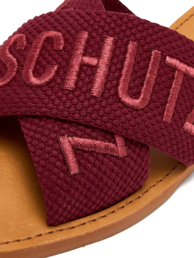 Logo-Embroidered Cross-Strap Sandals - Image 3