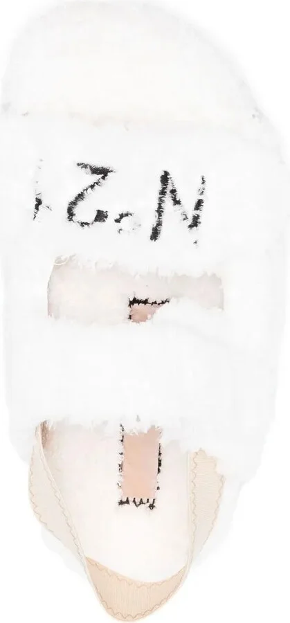logo-embroidered Fussbett sandals - Image 4