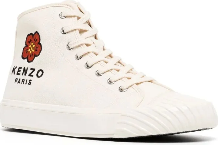 Logo-Embroidered High-Top Sneakers - Image 2