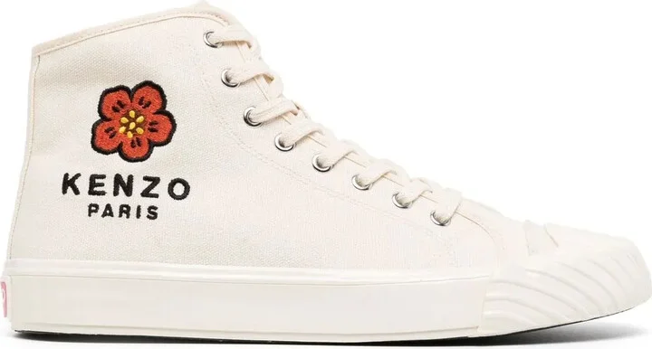 Logo-Embroidered High-Top Sneakers