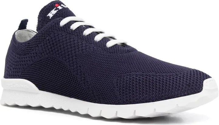 Logo-Embroidered Knit Sneakers - Image 2