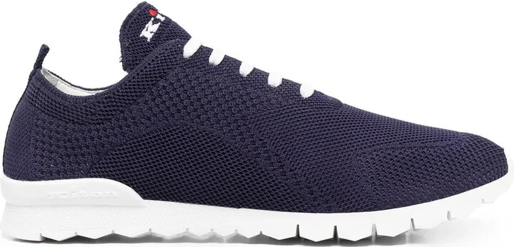 Logo-Embroidered Knit Sneakers