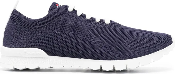 Logo-Embroidered Knit Sneakers