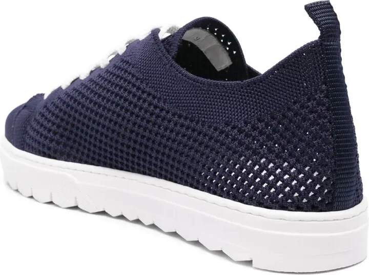 Logo-Embroidered Knitted Sneakers - Image 3