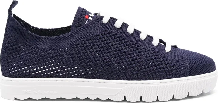 Logo-Embroidered Knitted Sneakers