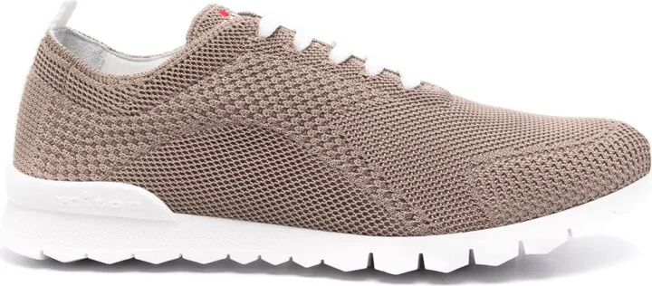 Logo-Embroidered Knitted Sneakers