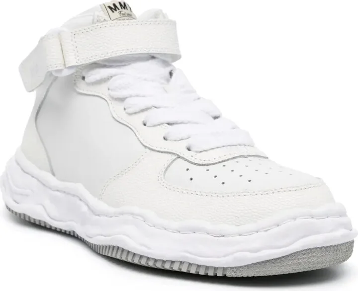 Logo-Embroidered Leather Sneakers - Image 2