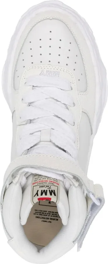 Logo-Embroidered Leather Sneakers - Image 4