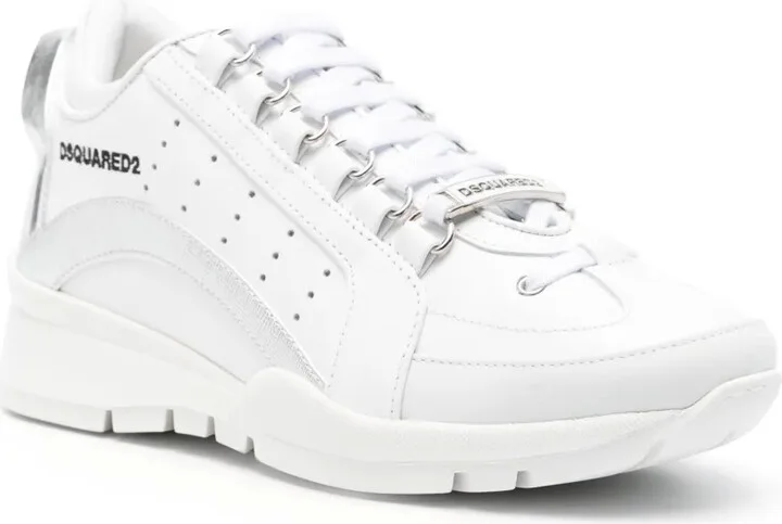 Logo-Embroidered Leather Sneakers - Image 2