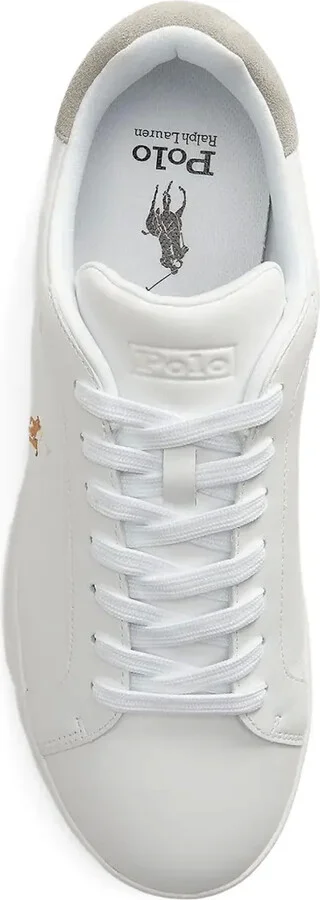 Logo-Embroidered Leather Sneakers - Image 4