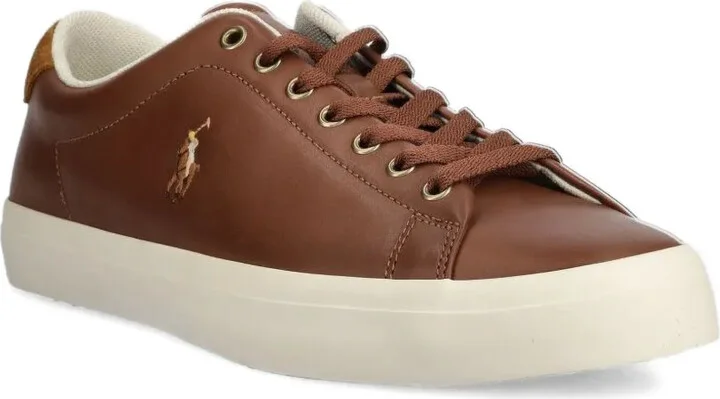 Logo-Embroidered Leather Sneakers - Image 2