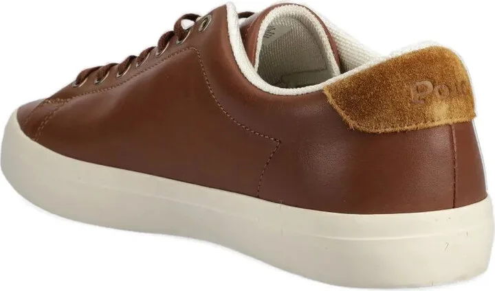 Logo-Embroidered Leather Sneakers - Image 3