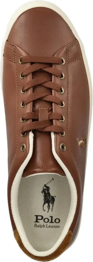 Logo-Embroidered Leather Sneakers - Image 4