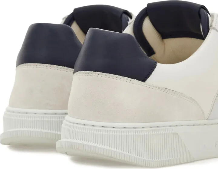 Logo-Embroidered Leather Sneakers - Image 5