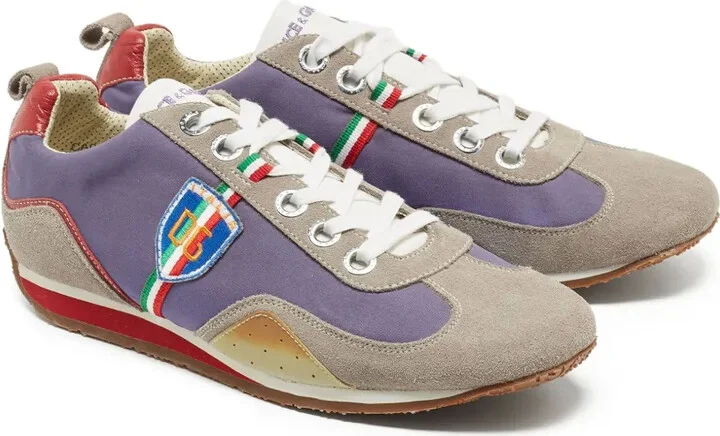 Logo-Embroidered Leather Sneakers - Image 2