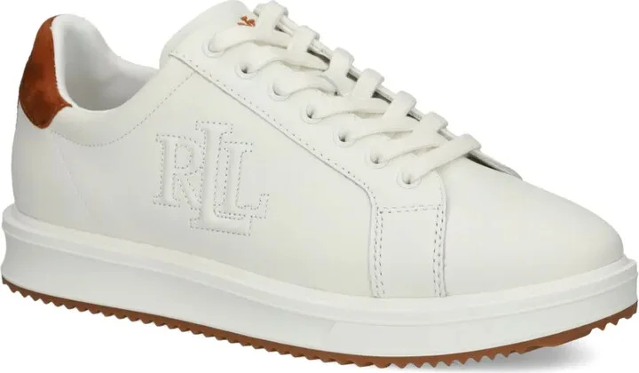 Logo-Embroidered Leather Sneakers - Image 2