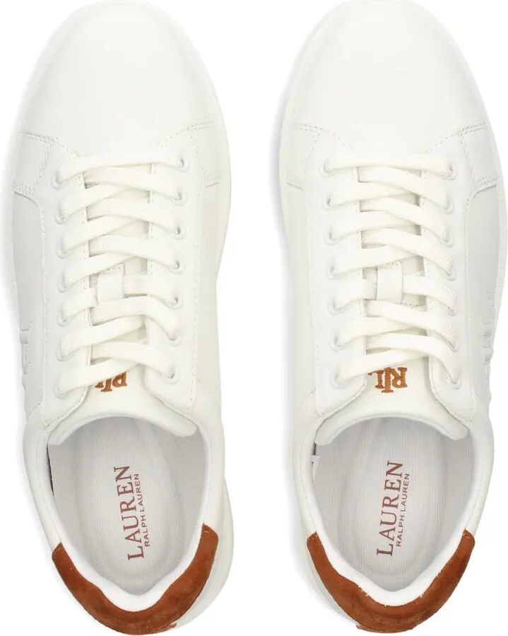 Logo-Embroidered Leather Sneakers - Image 3