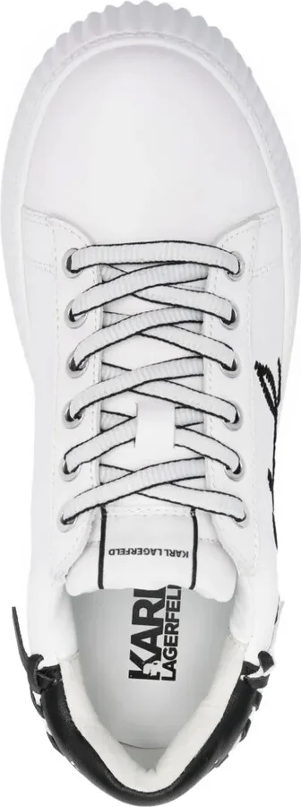 Logo-Embroidered Low-Top Platform Sneakers - Image 4
