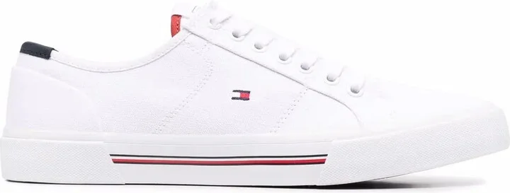 Logo-Embroidered Low-Top Sneakers
