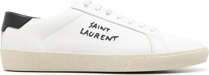 Logo-Embroidered Low-Top Sneakers