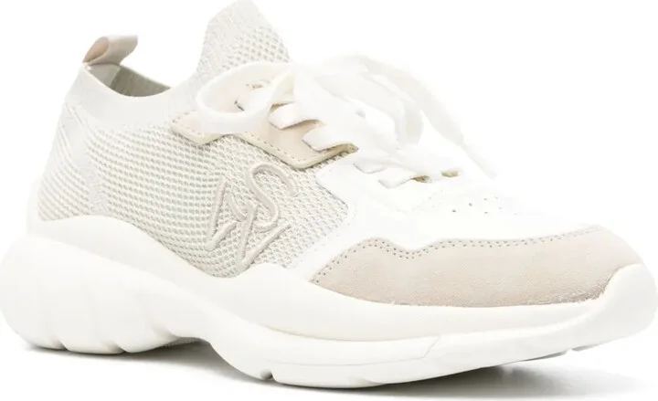 Logo-Embroidered Mesh Sneakers - Image 2
