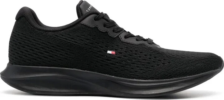 Logo-Embroidered Mesh Sneakers