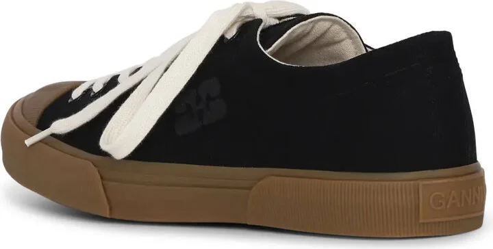 Logo-Embroidered Organic Cotton Sneakers - Image 3
