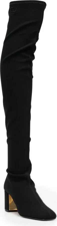 Logo-Embroidered Over-The-Knee Boots - Image 2