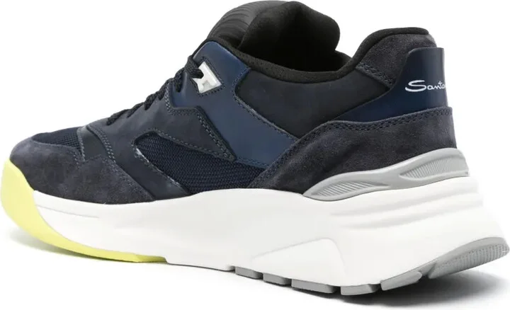 Logo-Embroidered Panelled Sneakers - Image 3