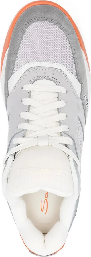 Logo-Embroidered Panelled Sneakers - Image 4