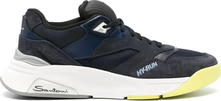 Logo-Embroidered Panelled Sneakers
