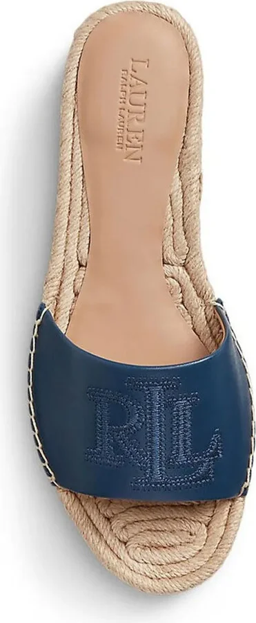 Logo-Embroidered Platform Espadrille Sandals - Image 3