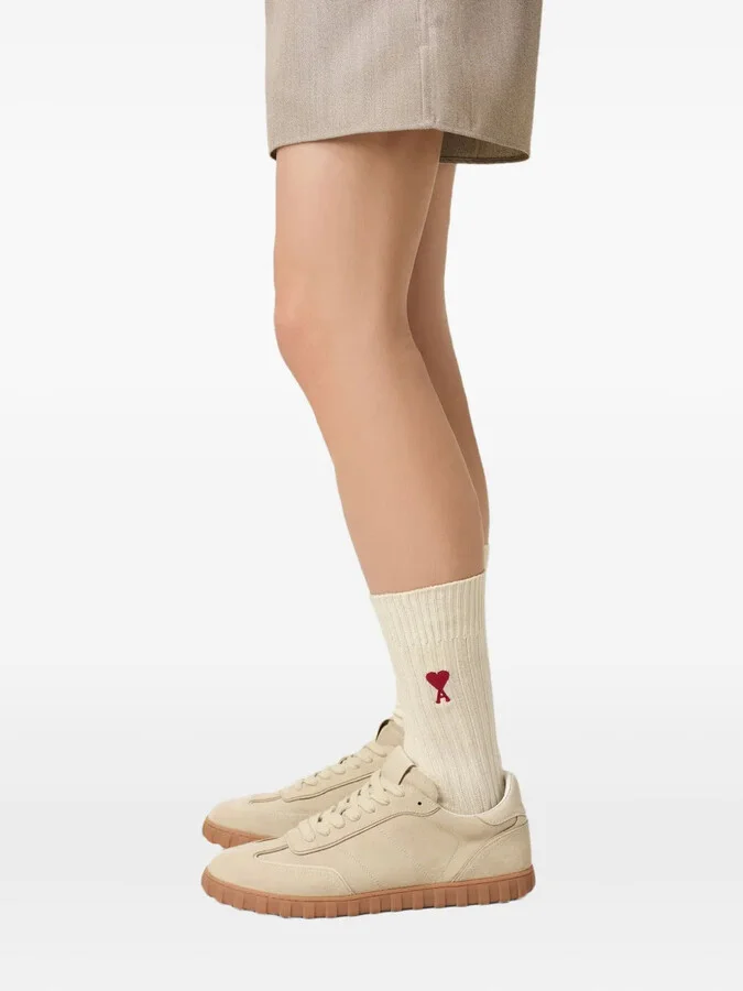 Logo-Embroidered Ribbed-Knit Socks - Image 2