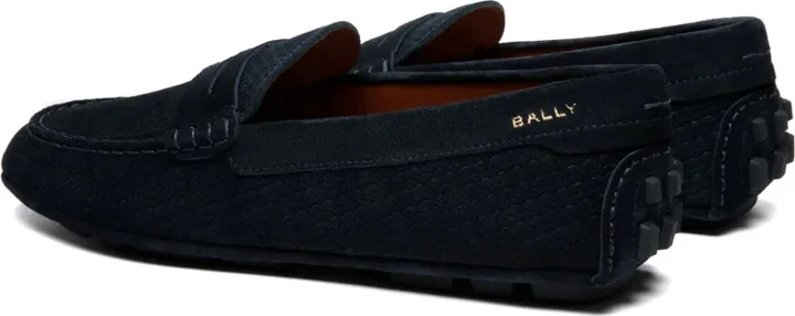Logo-Embroidered Round-Toe Loafers - Image 3