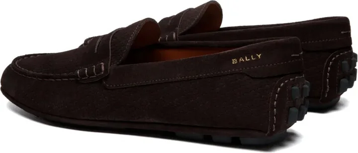Logo-Embroidered Round-Toe Loafers - Image 3