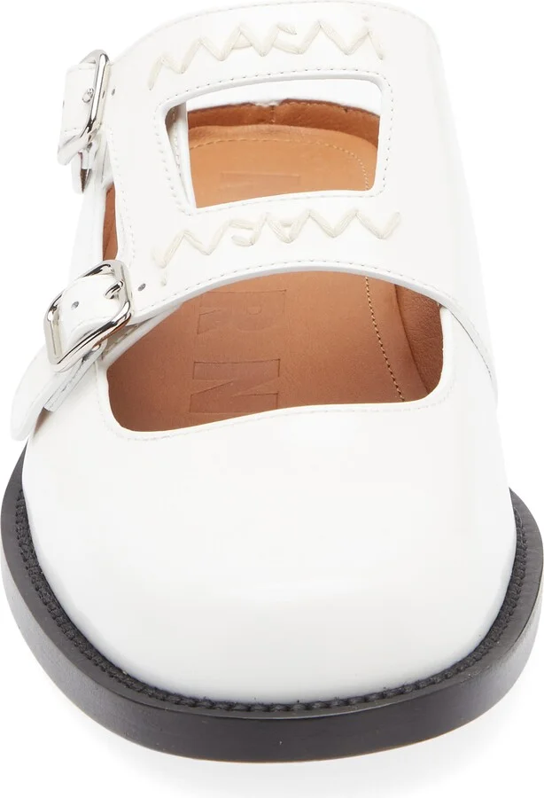 Logo Embroidered Sabot Mule - Image 4