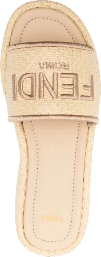 Logo-Embroidered Sandals - Image 4