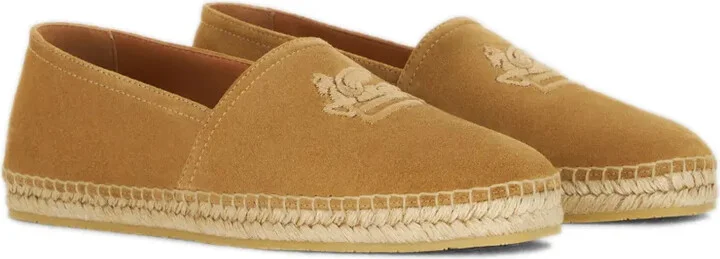 Logo-Embroidered Suede Espadrilles - Image 2