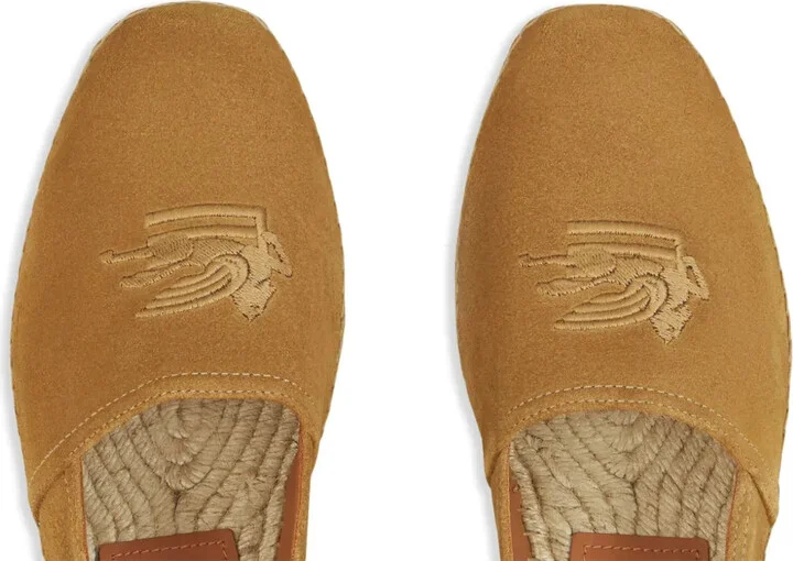 Logo-Embroidered Suede Espadrilles - Image 3