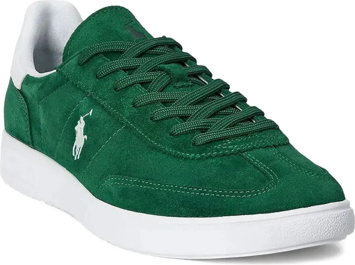 Logo-Embroidered Suede Sneakers - Image 2